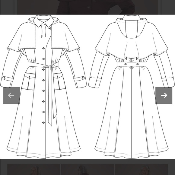 Emmy Design Sweden No Shit Sherlock Trench Coat - Picture 4 of 9